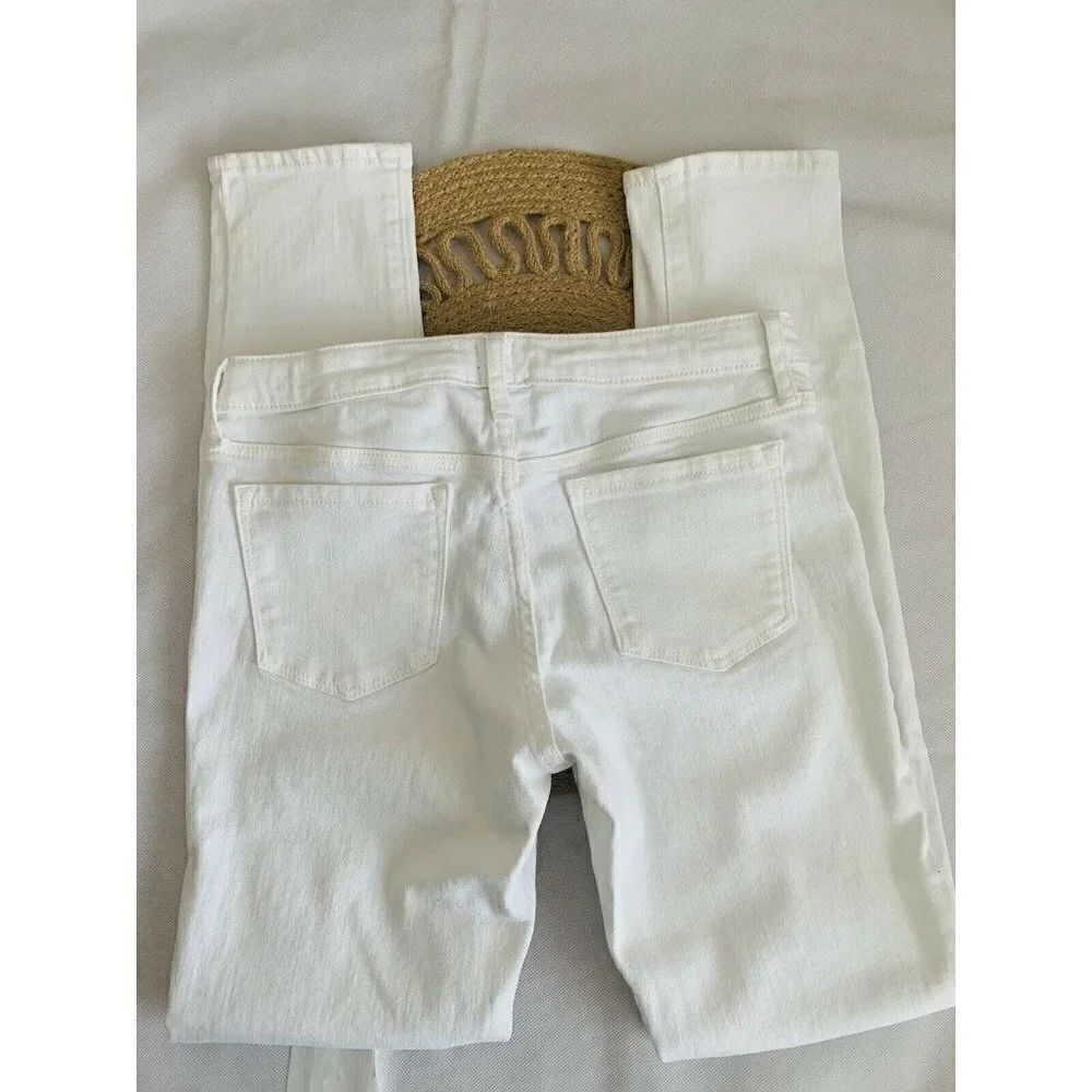 Gap Size 14 Girls Skinny Jeans Stretch White